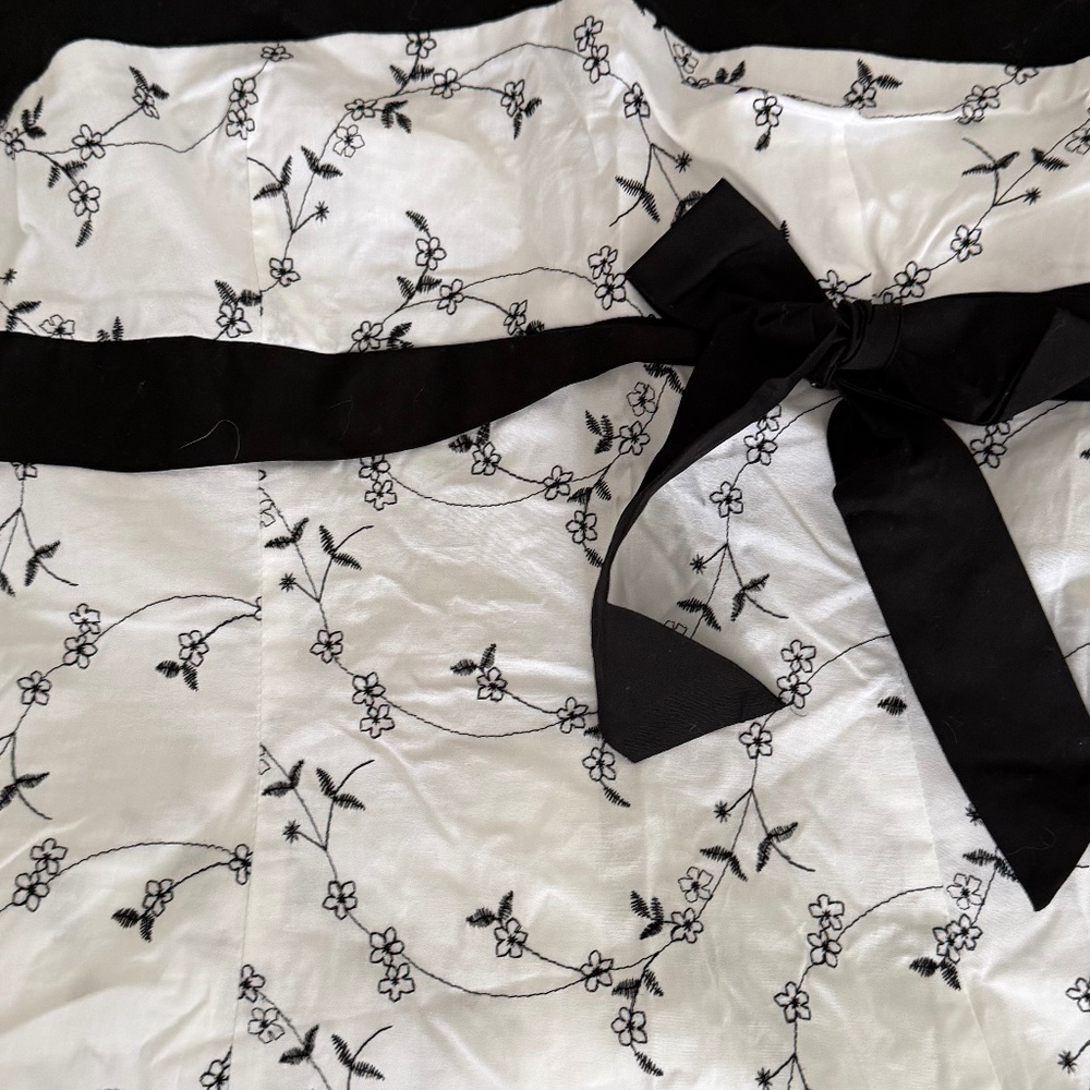 Costa Blanca summer dress with black bow detail - size large - Picture 5 of 5